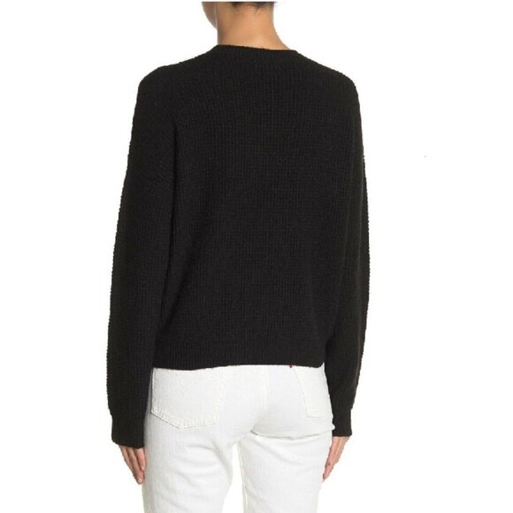 💥 Abound Black Crew Neck Sweater with Chunky Knit - Picture 2 of 9